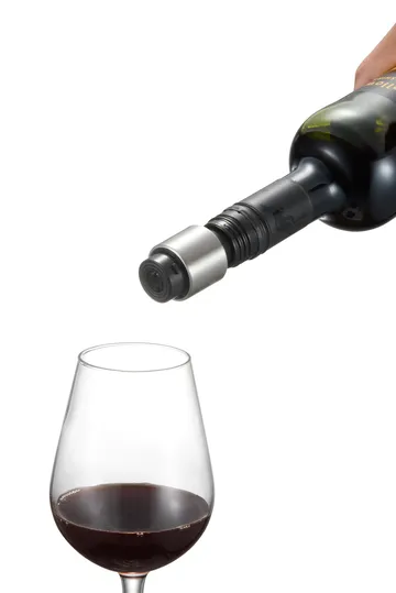 Verne arejador de vinho e vedante de vinho - Preto - Dorre