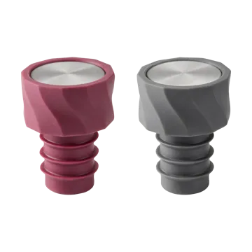 Vivi vedante de vinho 2 unidades 4,5 cm - Preto-bordeaux - Dorre