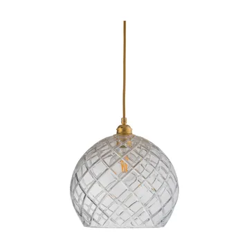 Candeeiro suspenso Rowan L, Ø 28 cm - Crystal, xadrez grande - EBB & FLOW