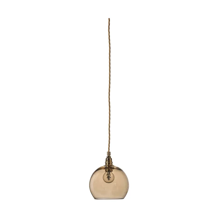 Candeeiro suspenso Rowan S, Ø 15 cm - Fumo dourado - EBB & FLOW