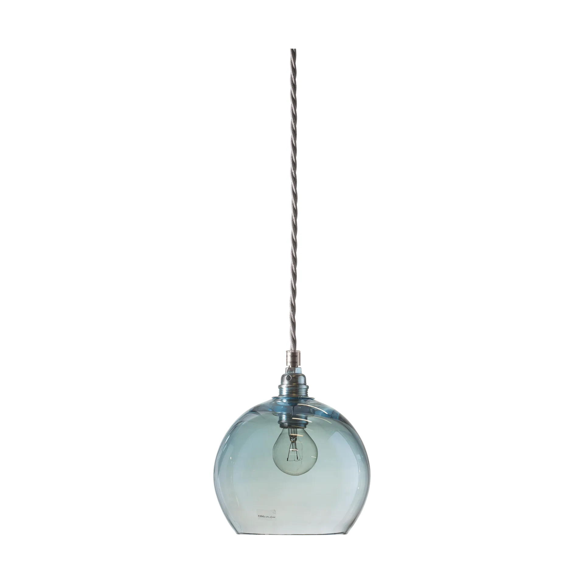 Candeeiro suspenso Rowan S, Ø 15 cm, Topaz blue EBB & FLOW