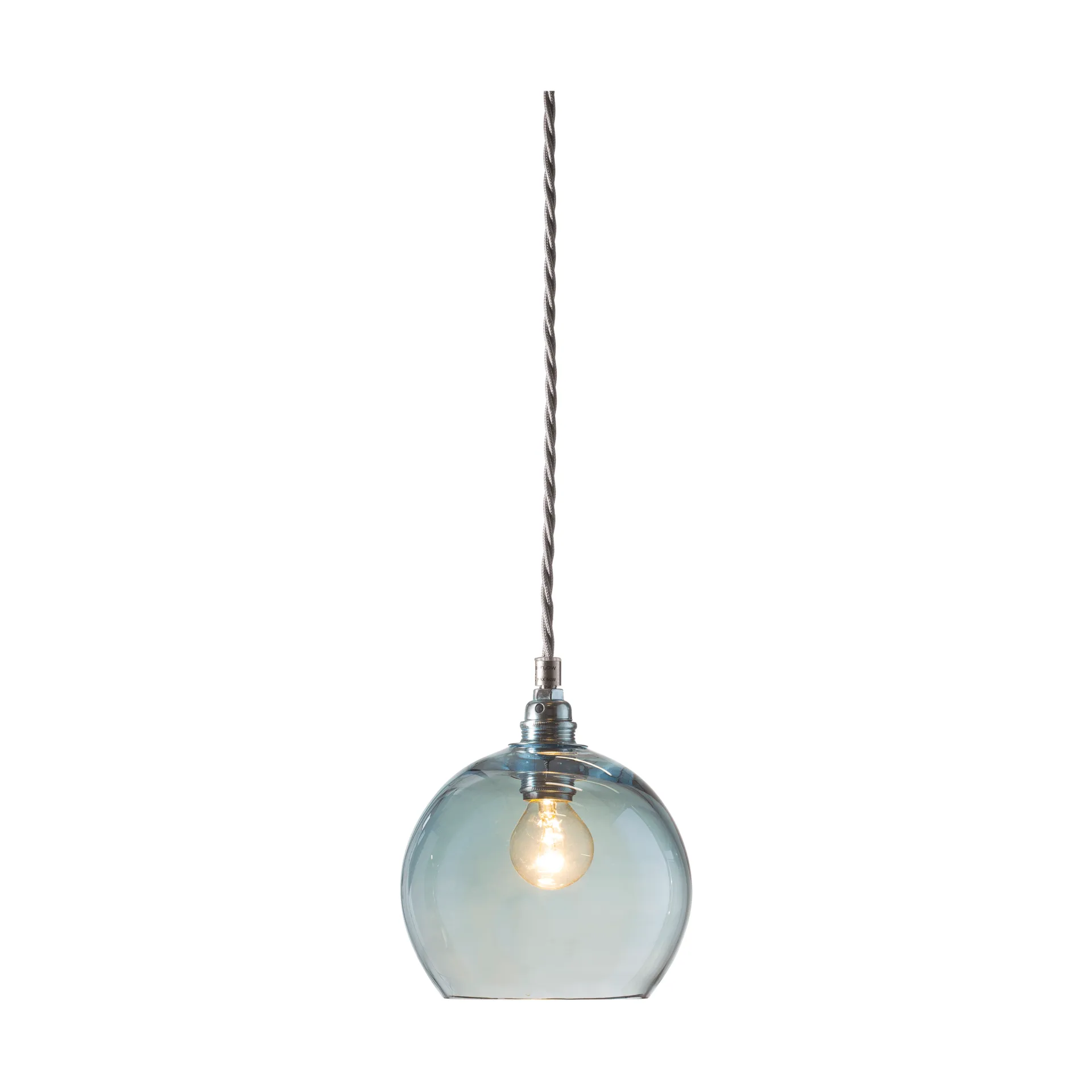 Candeeiro suspenso Rowan S, Ø 15 cm, Topaz blue EBB & FLOW