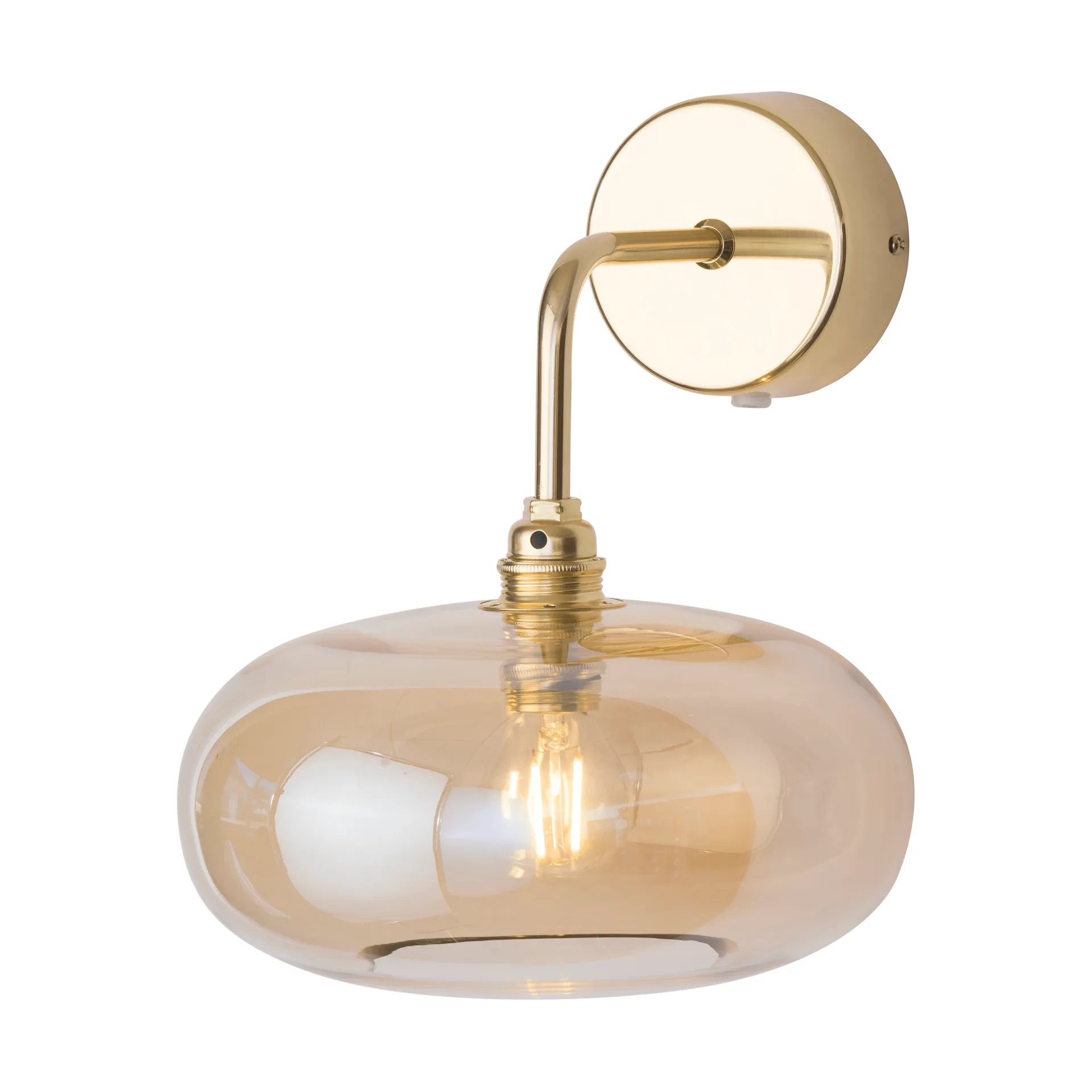 Horizon candeeiro de parede, Fumo dourado EBB & FLOW
