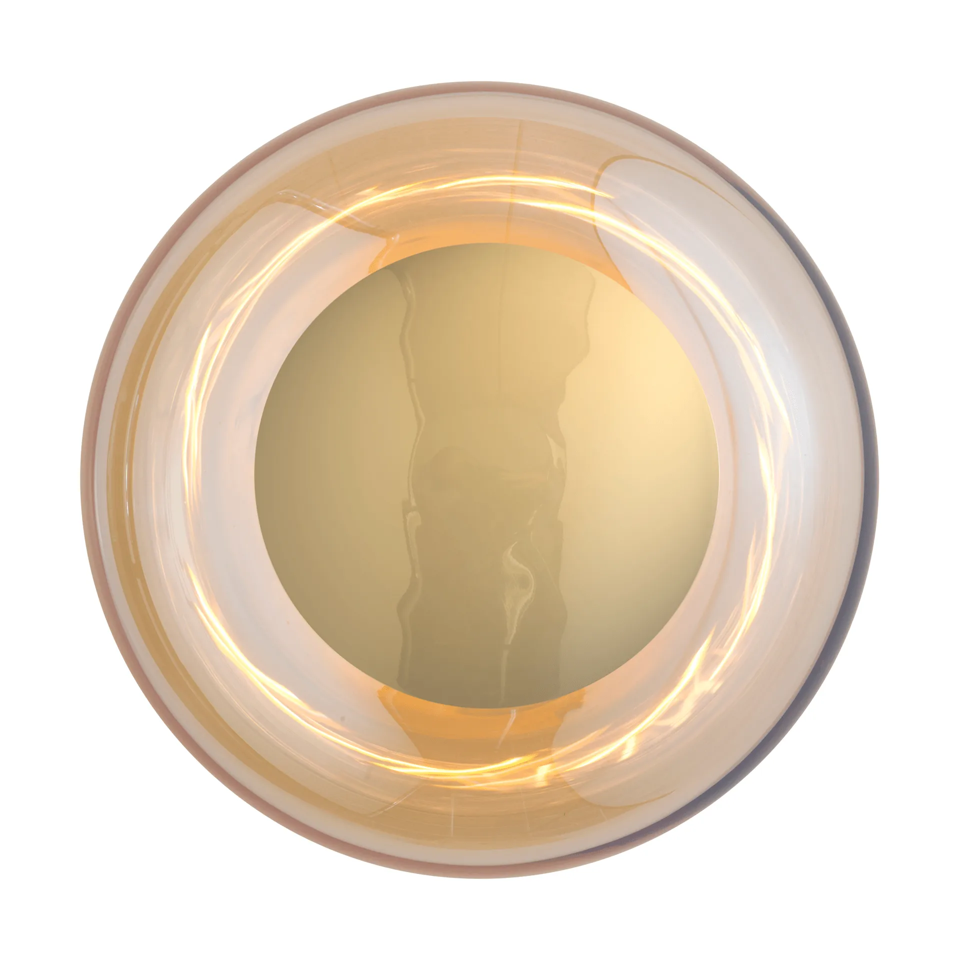 Horizon surface candeeiro de parede, Fumo dourado, Ø29 cm EBB & FLOW