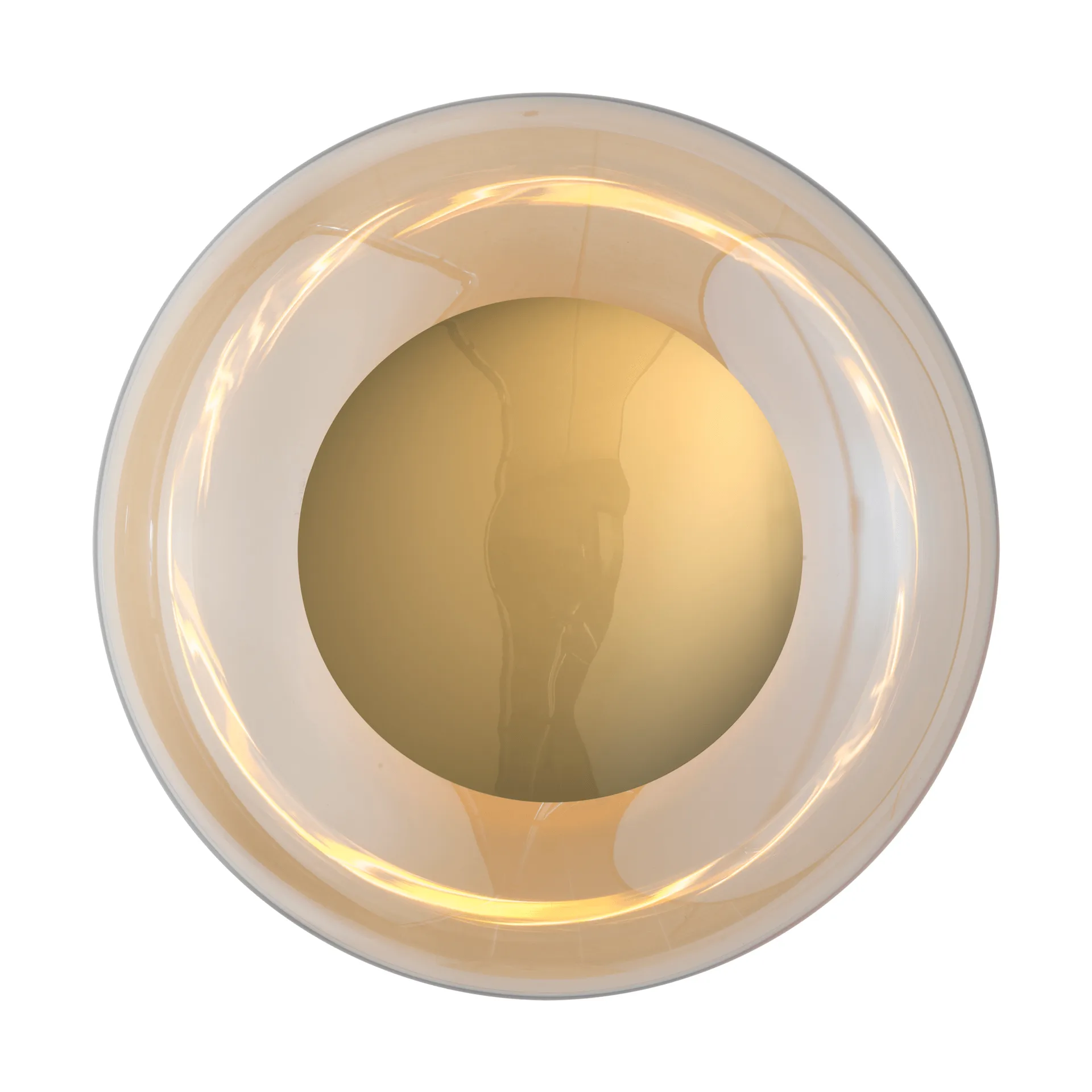Horizon surface candeeiro de parede, Fumo dourado, Ø36 cm EBB & FLOW