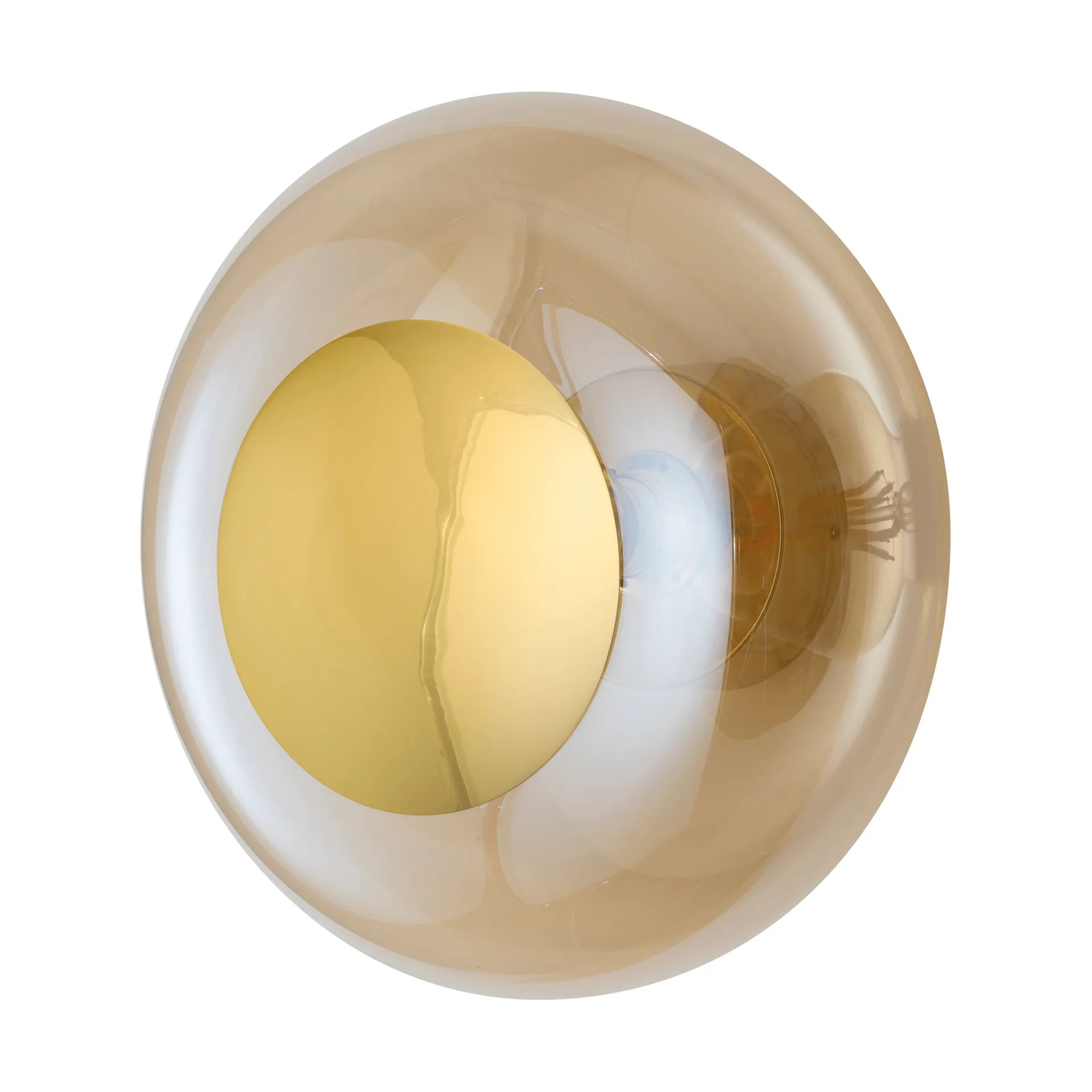 Horizon surface candeeiro de parede, Fumo dourado, Ø36 cm EBB & FLOW