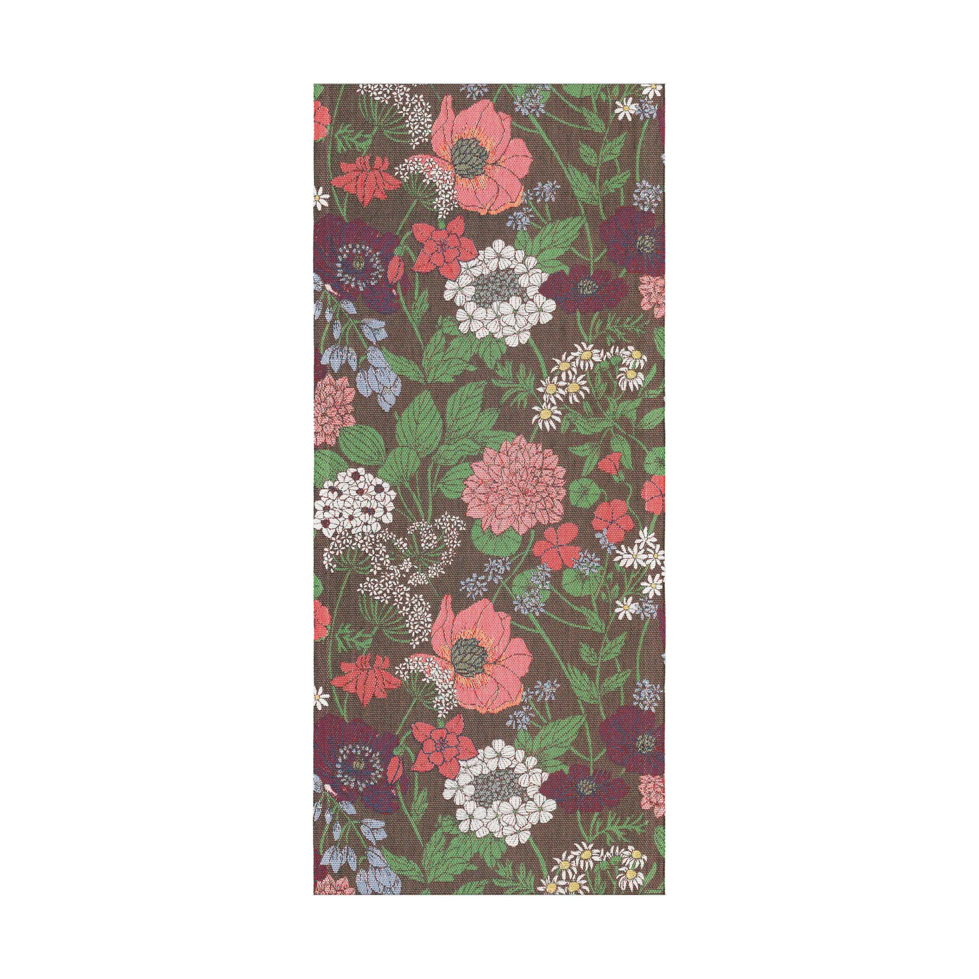 Blomsterfång caminho de mesa 35x80 cm, Multicolor Ekelund Linneväveri