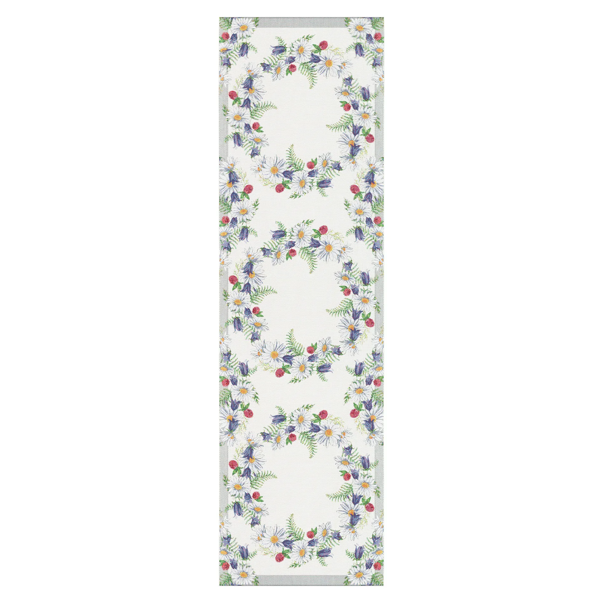 Caminho de mesa Blomkrans 35x120 cm, multi Ekelund Linneväveri