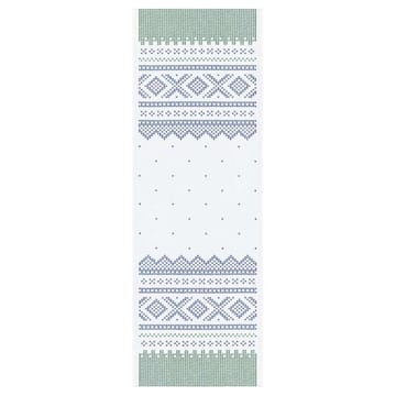 Caminho de mesa Marius 35x100 cm - Verde-azul - Ekelund Linneväveri
