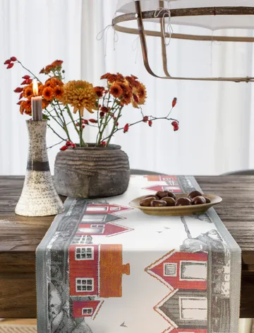Caminho de mesa Skärgård 35x80 cm - Multi - Ekelund Linneväveri