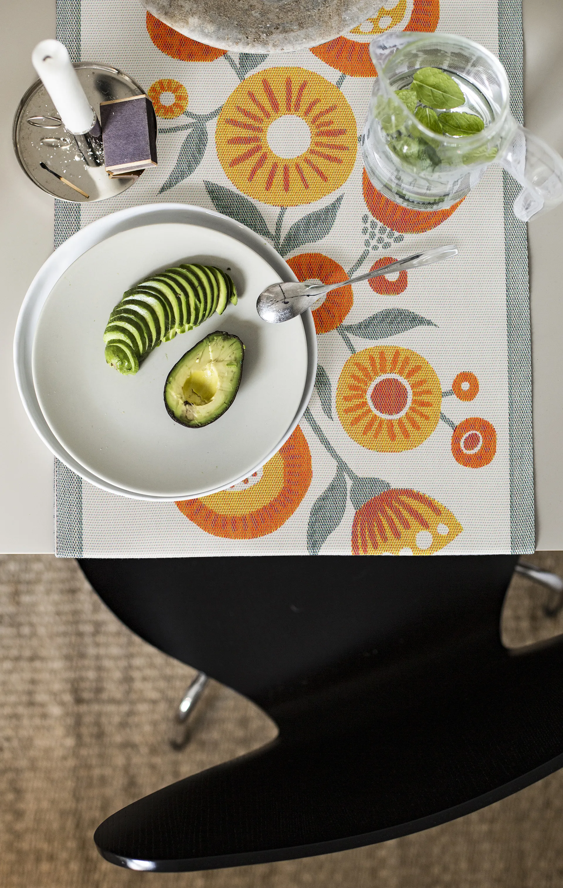 Caminho de mesa Solblomma, 35x100 cm  Ekelund Linneväveri