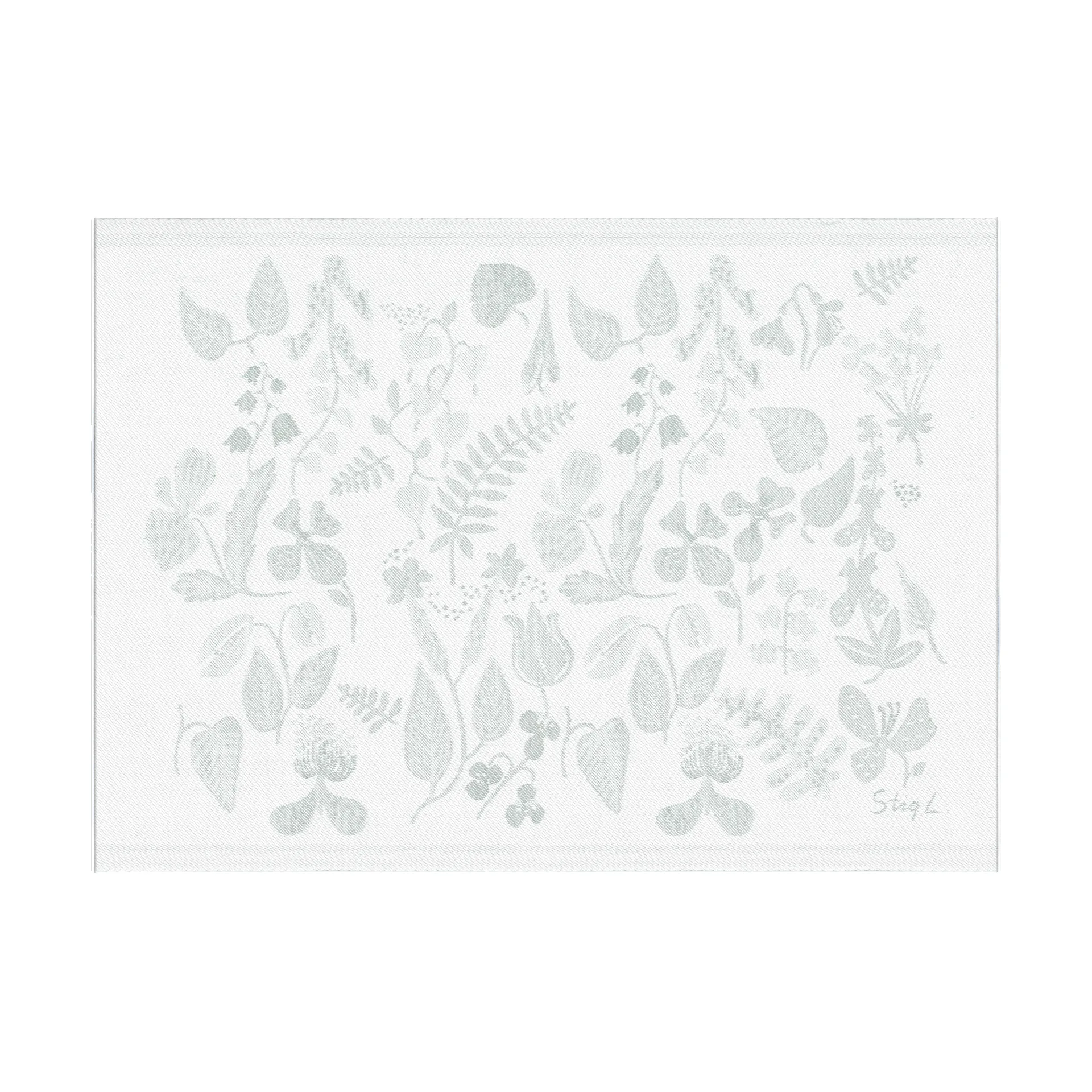 Capa de almofada Herbarium 35x48 cm, Cinza Ekelund Linneväveri