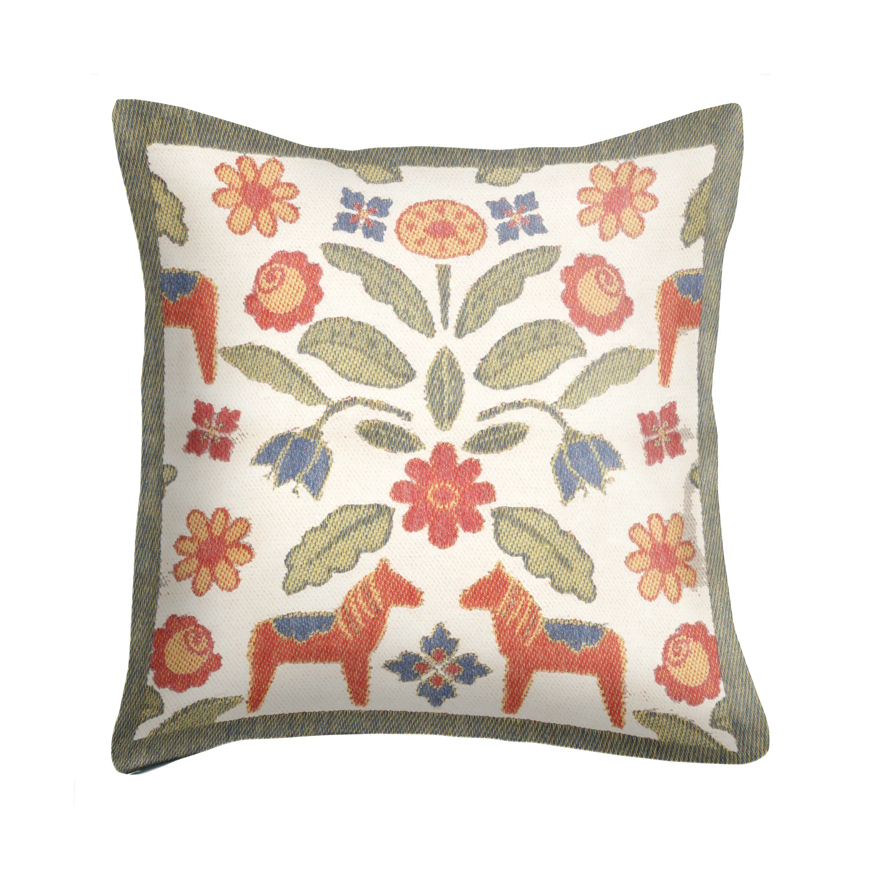Capa de almofada Kurbitsblom 40x40 cm, Multi Ekelund Linneväveri