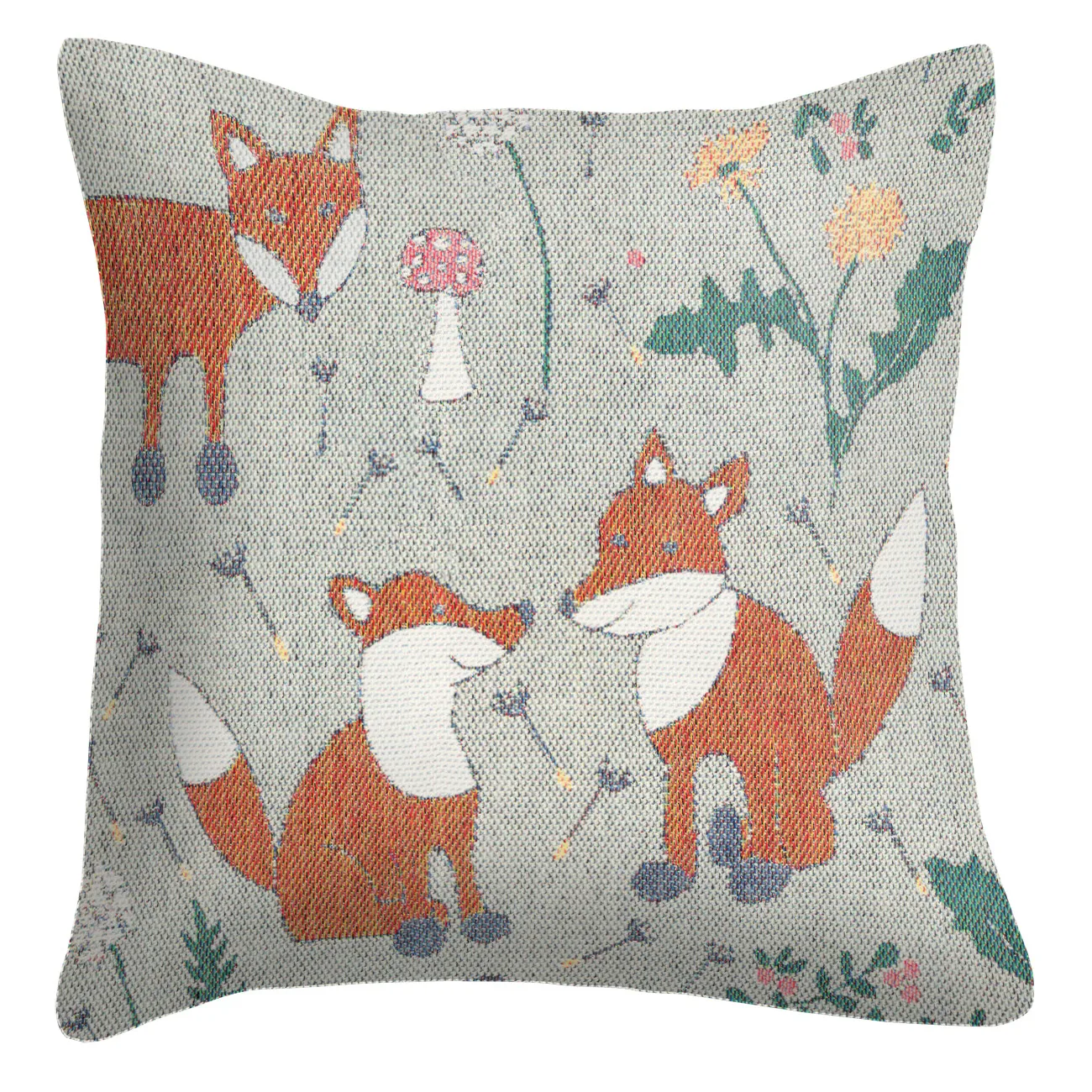 Capa de almofada Rävar 40x40 cm, multi Ekelund Linneväveri