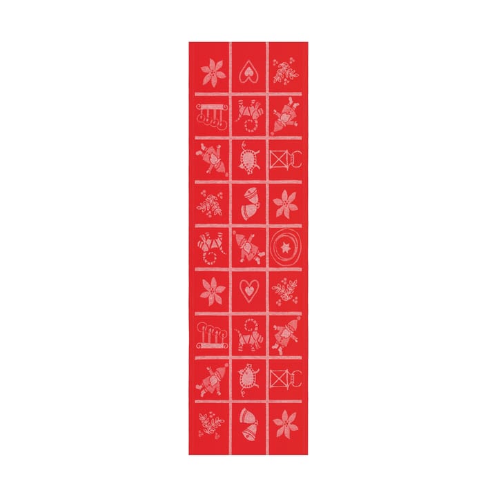Corre-mesa Adventruta 35x120 cm - Vermelho - Ekelund Linneväveri