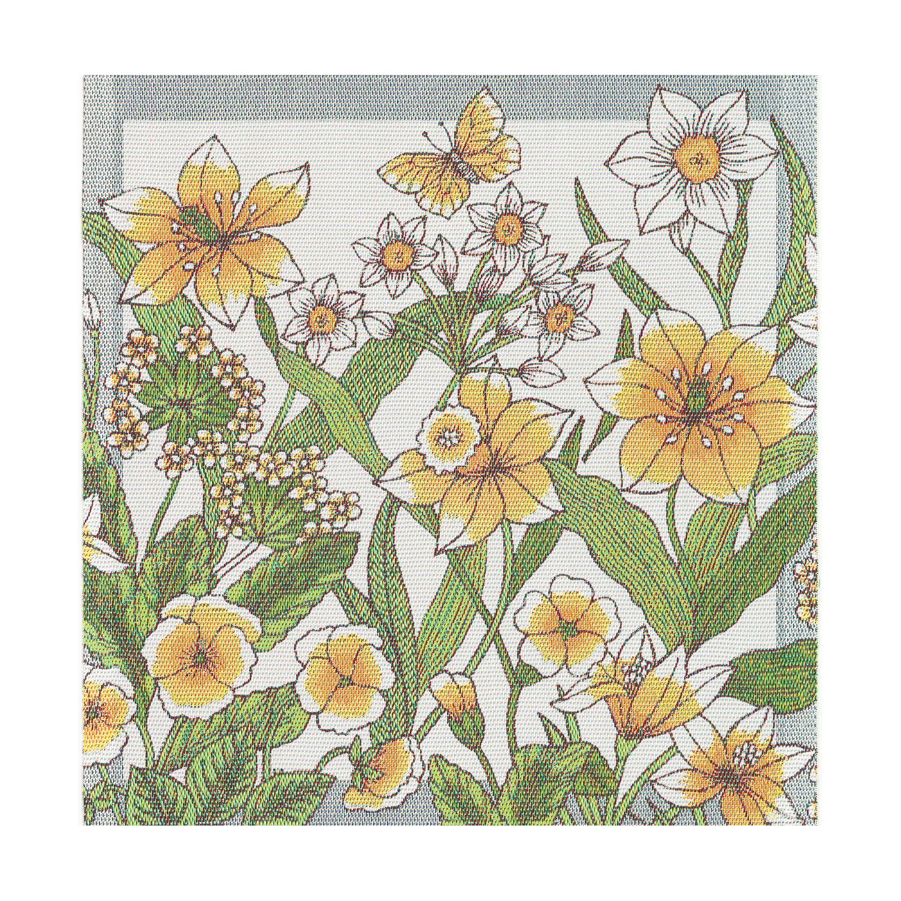 Daffodil guardanapo de tecido 35x35 cm, Amarelo Ekelund Linneväveri