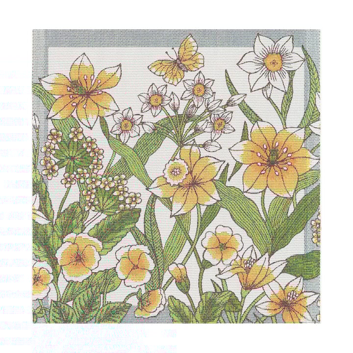Daffodil guardanapo de tecido 35x35 cm - Amarelo - Ekelund Linneväveri