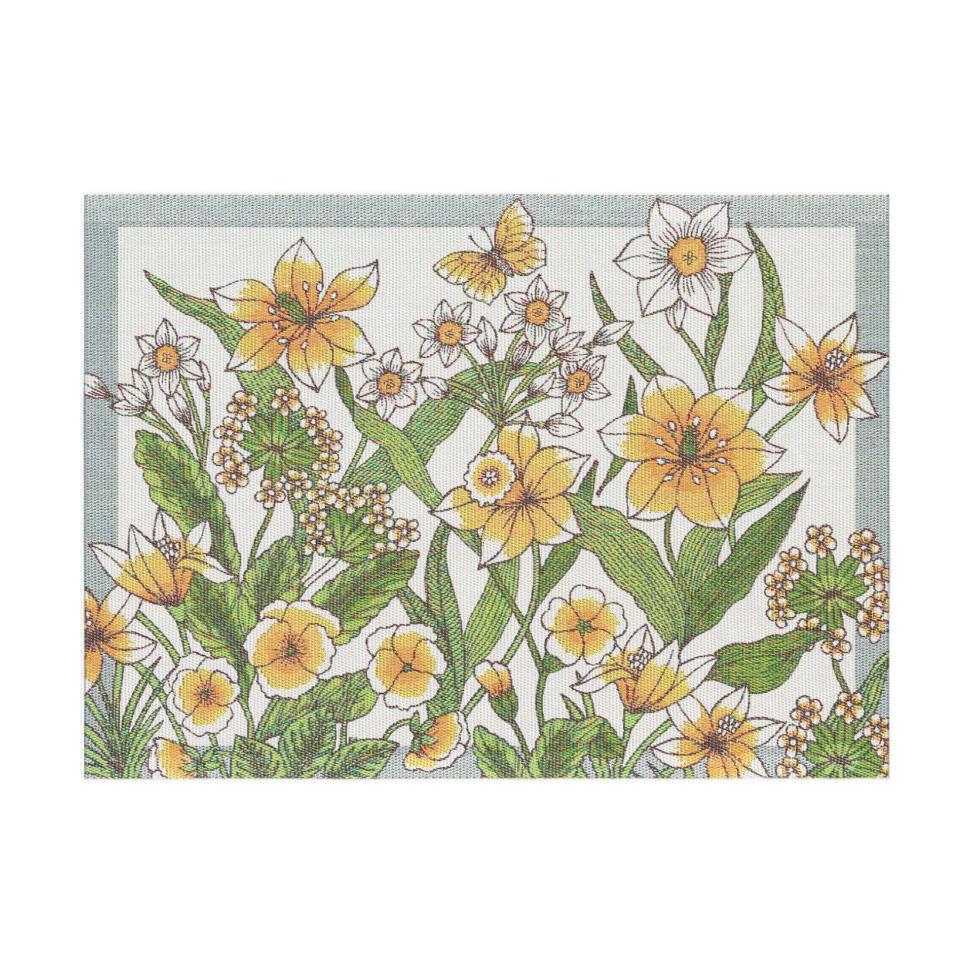 Daffodil individual de mesa 35x48 cm, Amarelo Ekelund Linneväveri