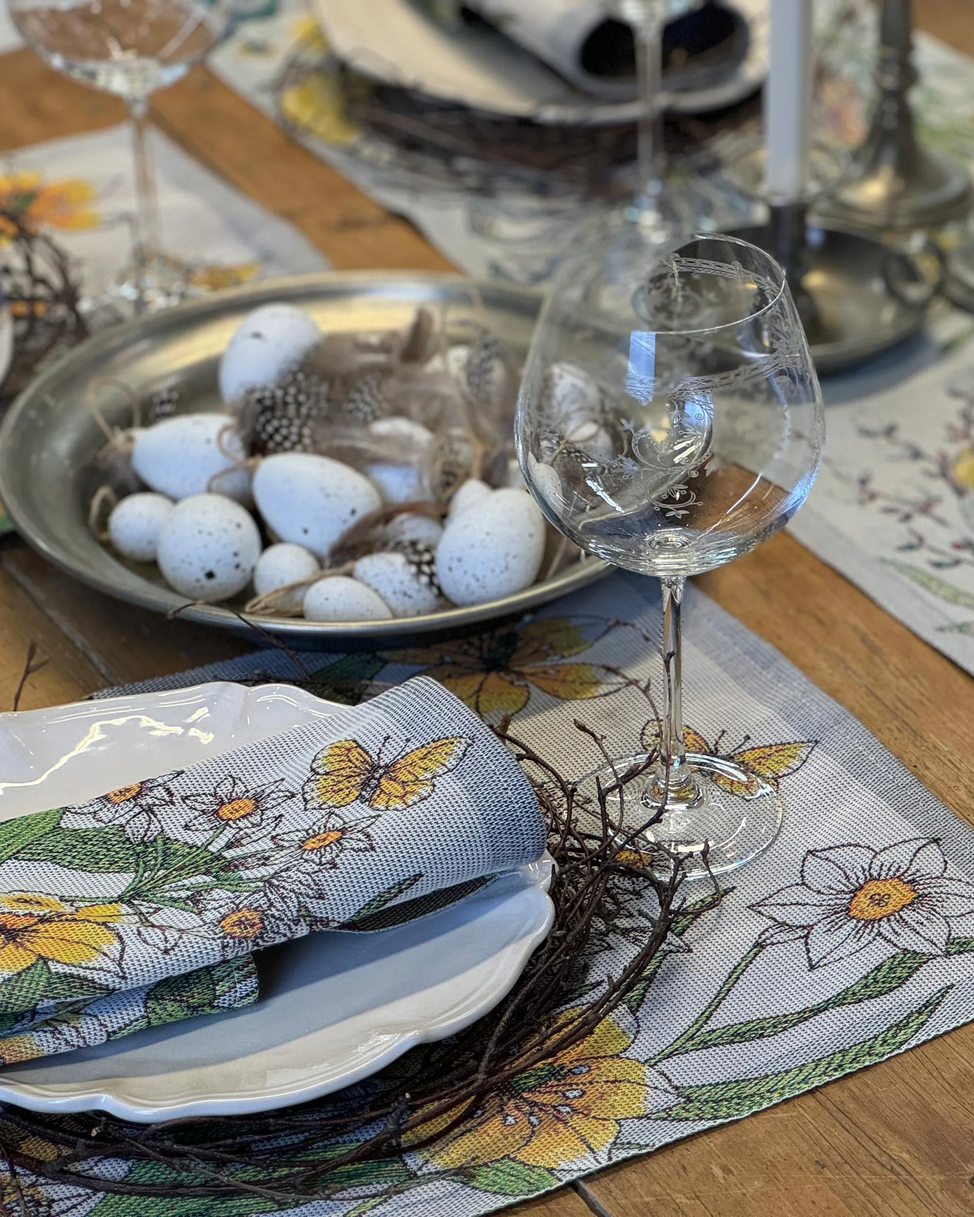 Daffodil pano de cozinha 35x50 cm, Amarelo Ekelund Linneväveri