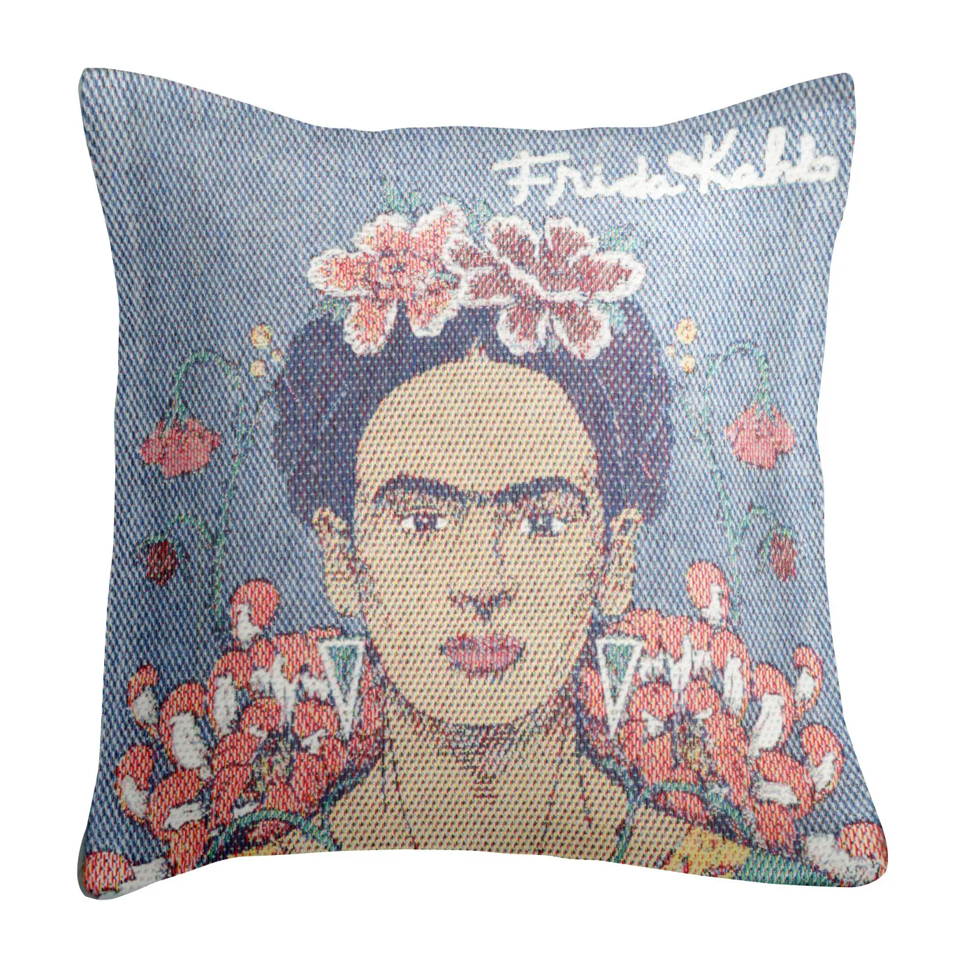 Fronha Frida Kahlo 40x40 cm, Vida Ekelund Linneväveri