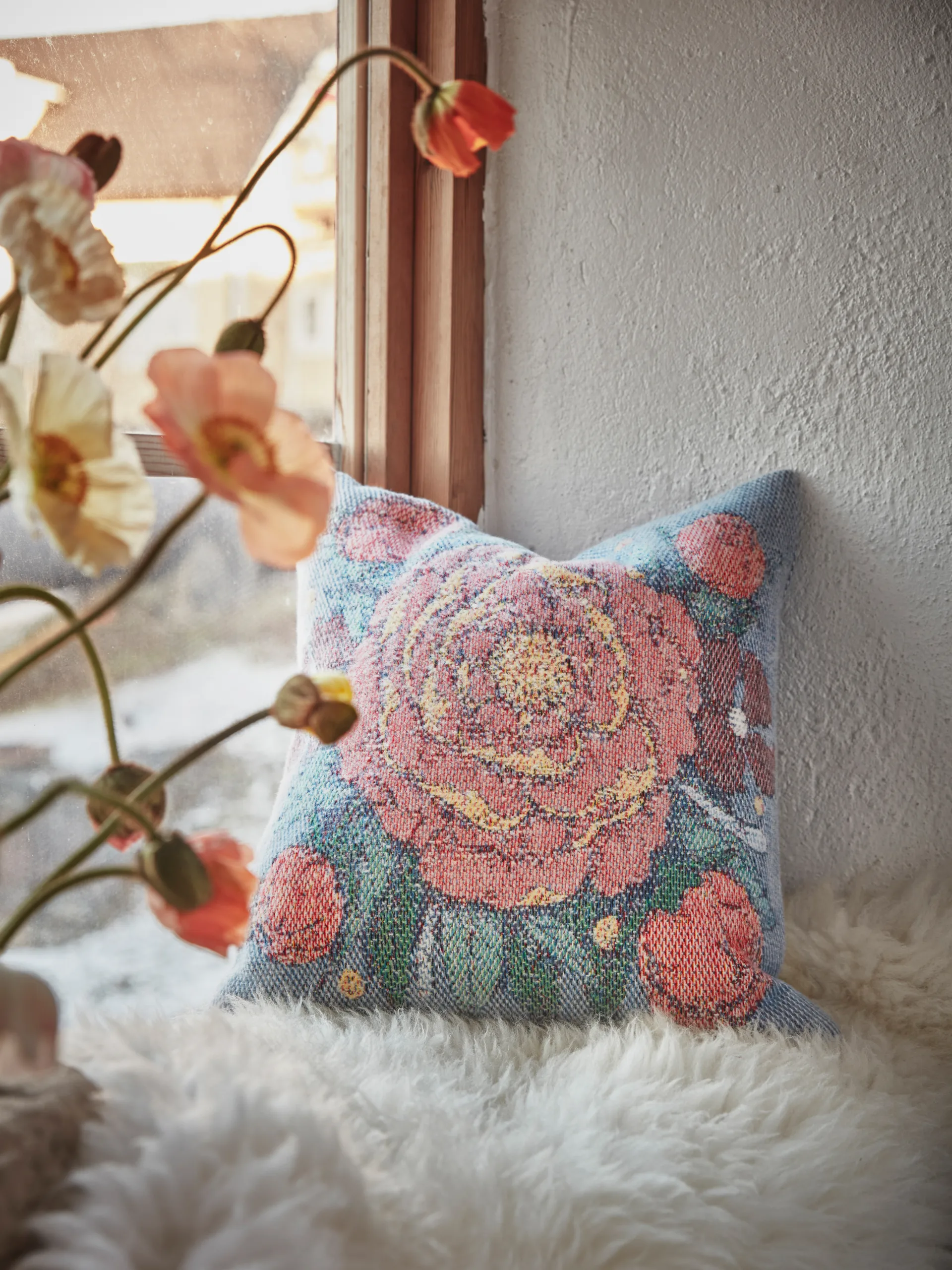 Fronha Frida Kahlo 40x40 cm, Vida Ekelund Linneväveri