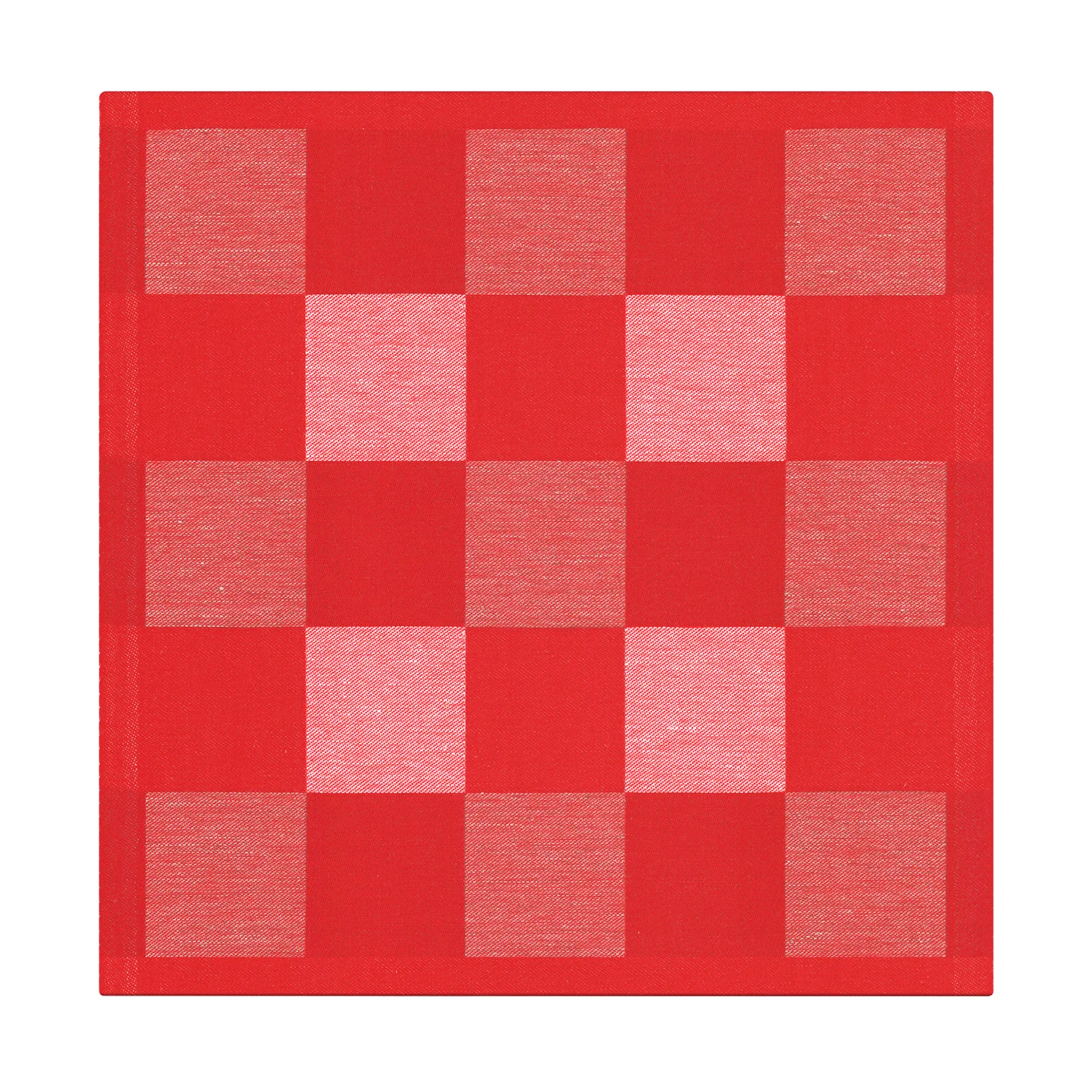 Guardanapo vermelho Schack, 35x35 cm  Ekelund Linneväveri