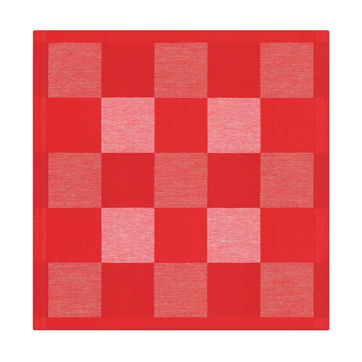Guardanapo vermelho Schack - 35x35 cm  - Ekelund Linneväveri