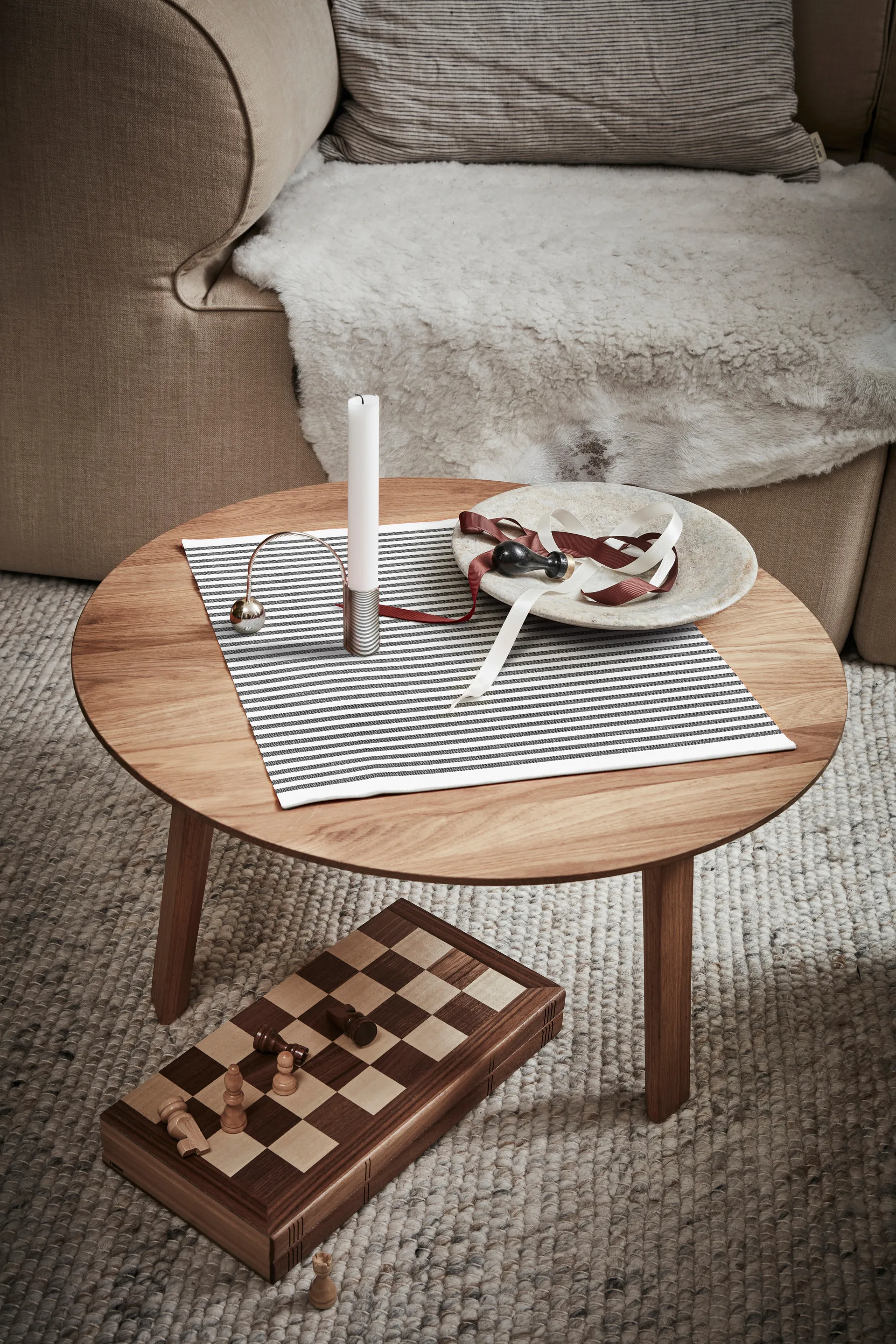 Guardanapos cinza Tvärs, 50x50 cm Ekelund Linneväveri