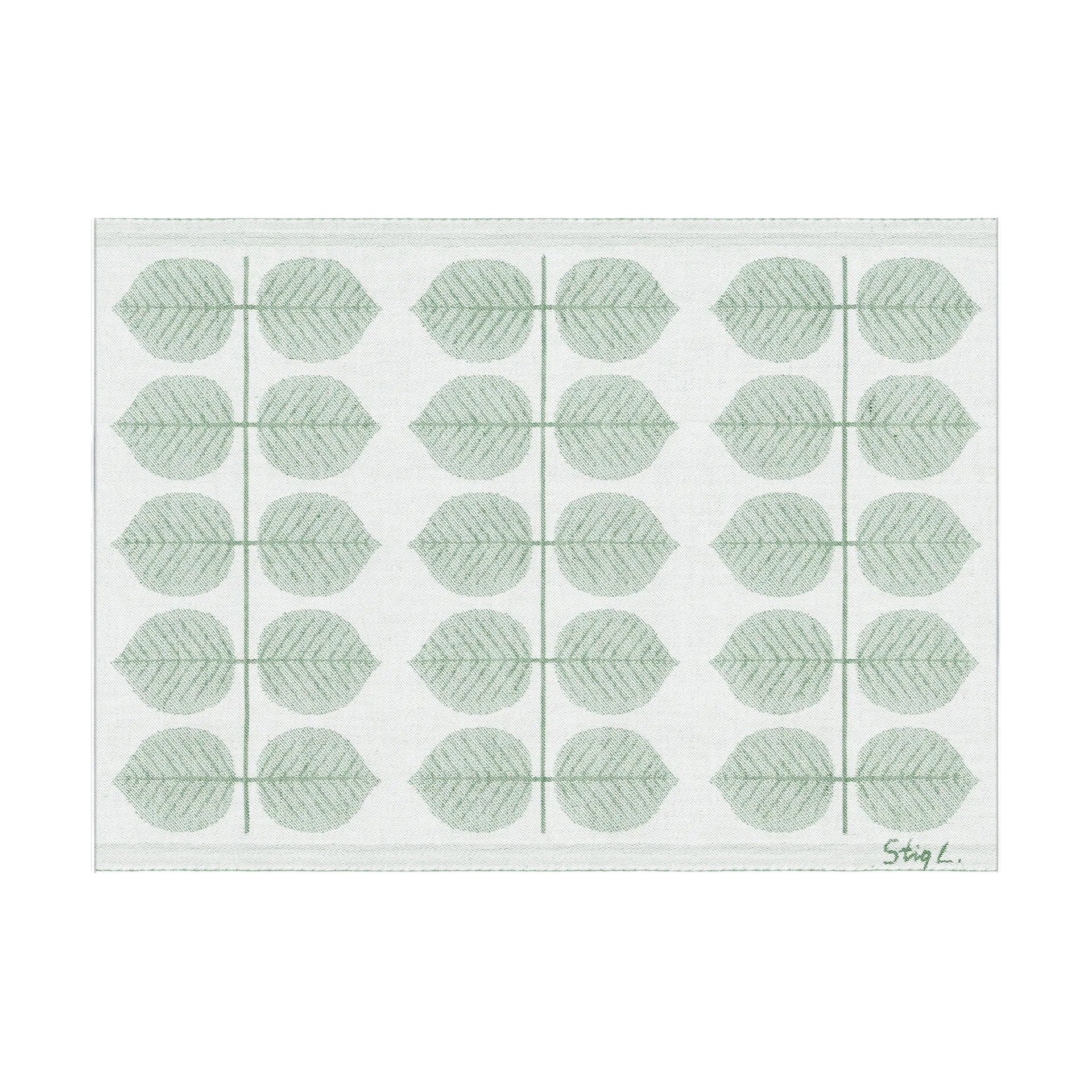 Individual de mesa Berså 35x48 cm, Verde Ekelund Linneväveri