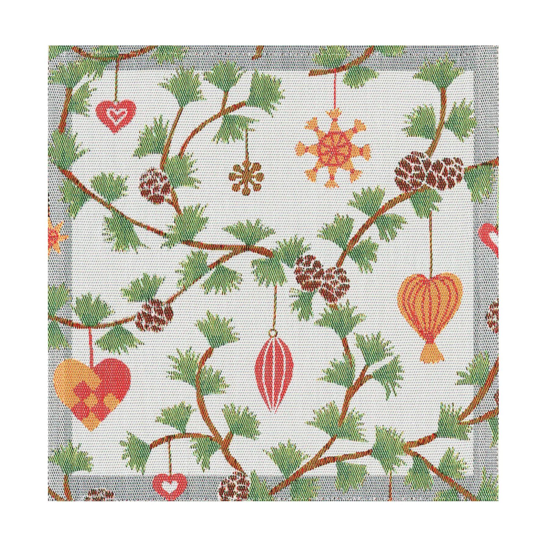 Julefröjd guardanapo de tecido 35x35 cm, Multicolor Ekelund Linneväveri