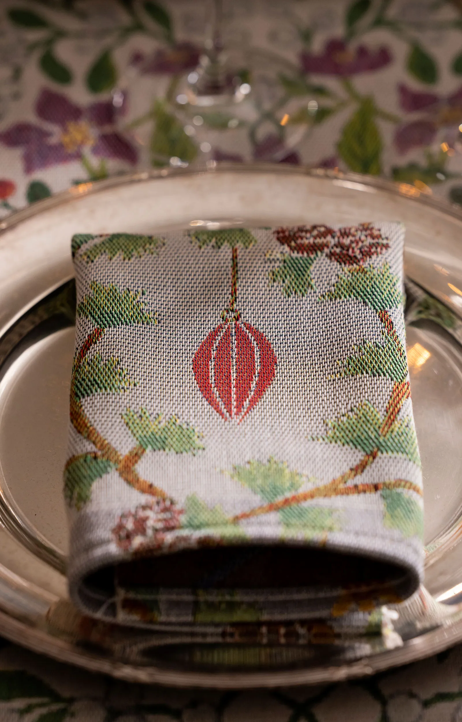 Julefröjd individual de mesa 35x48 cm, Multicolor Ekelund Linneväveri