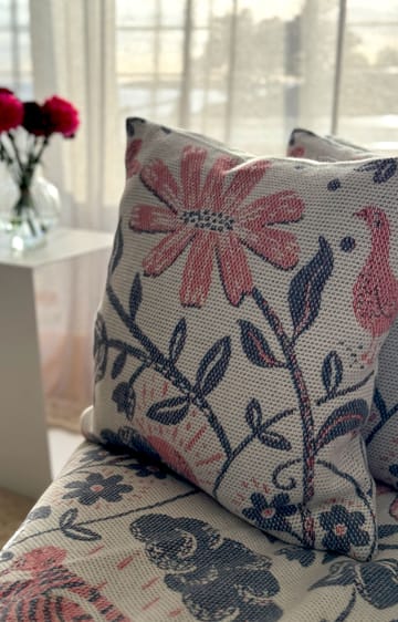 Luciamorgon caminho de mesa 35x120 cm - Multicolor - Ekelund Linneväveri