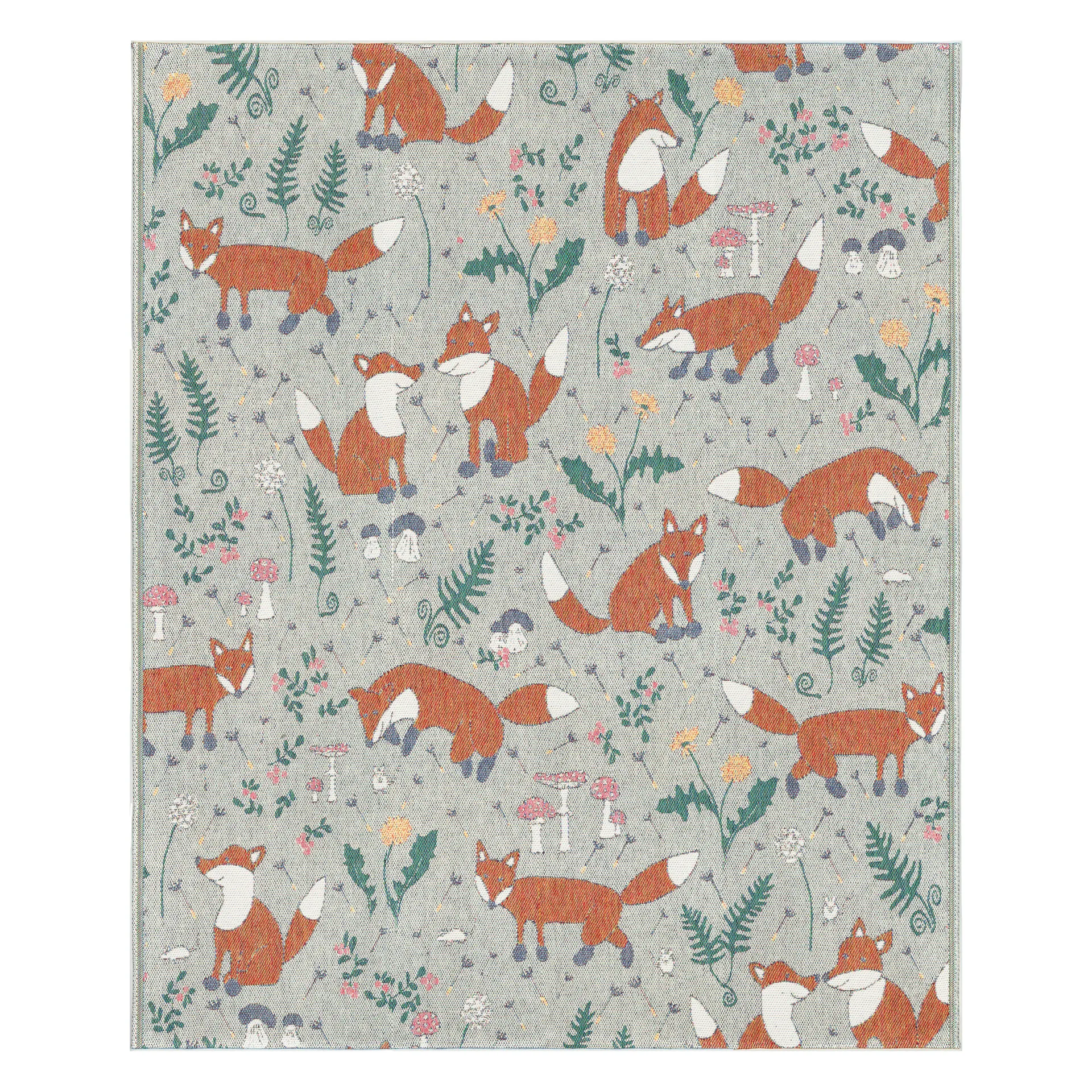 Manta de algodão Rävar 140x170 cm, multi Ekelund Linneväveri