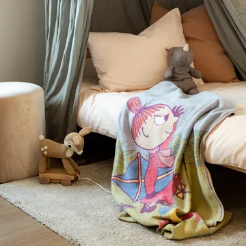 Manta de criança Moomin 72x105 cm - windy - Ekelund Linneväveri