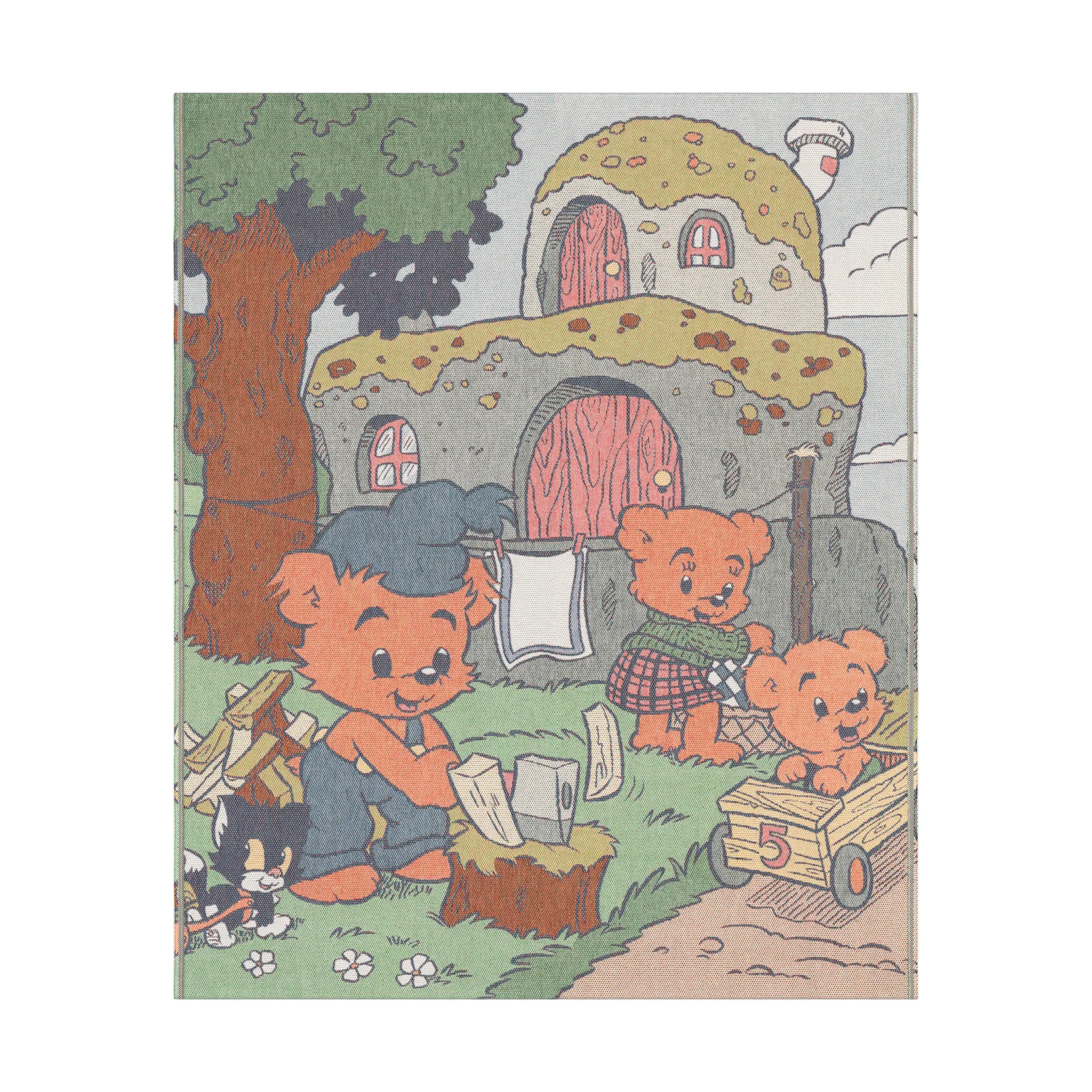 Manta doce lar 140x170 cm, Multicolor Ekelund Linneväveri