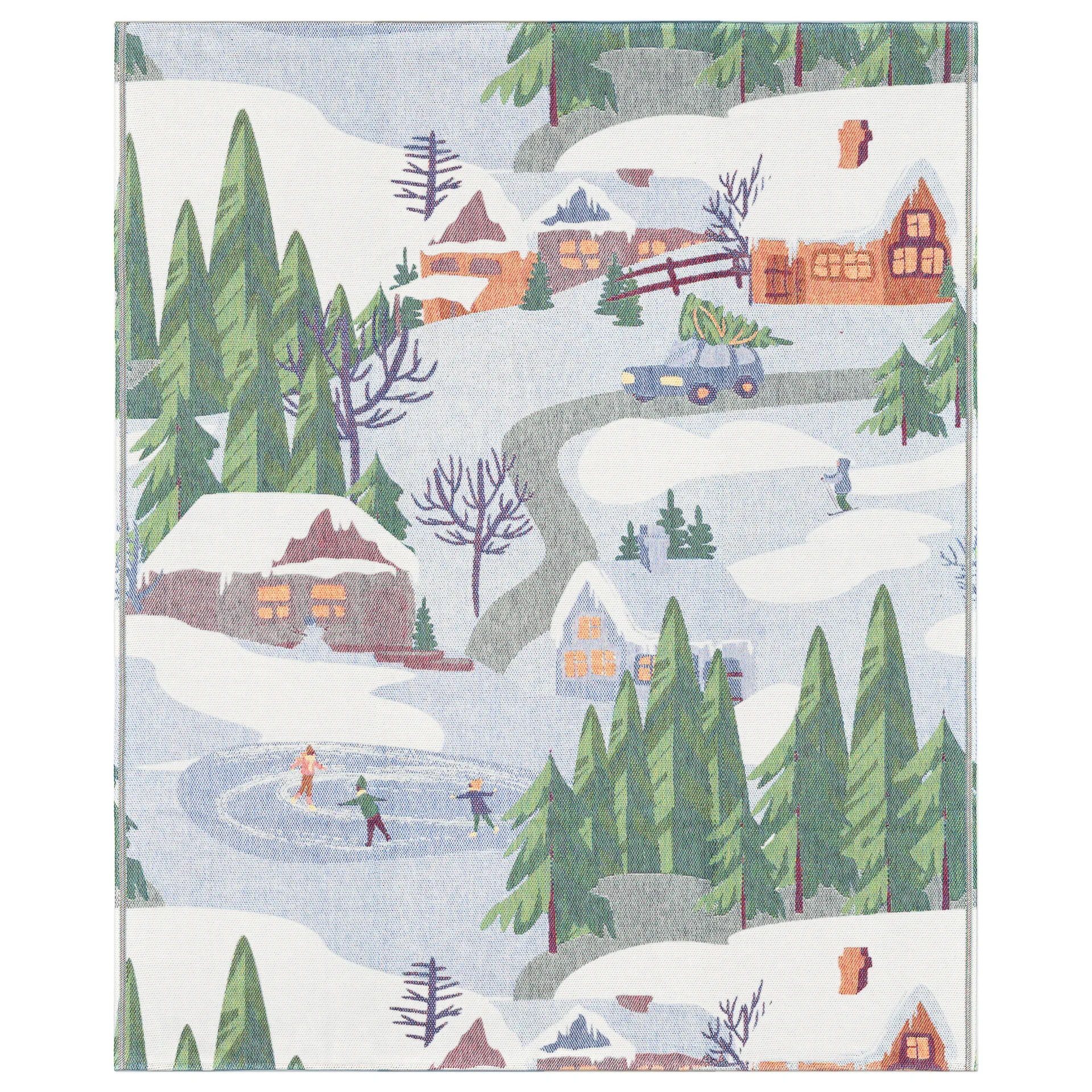 Manta inverno 140x170 cm, Multi Ekelund Linneväveri