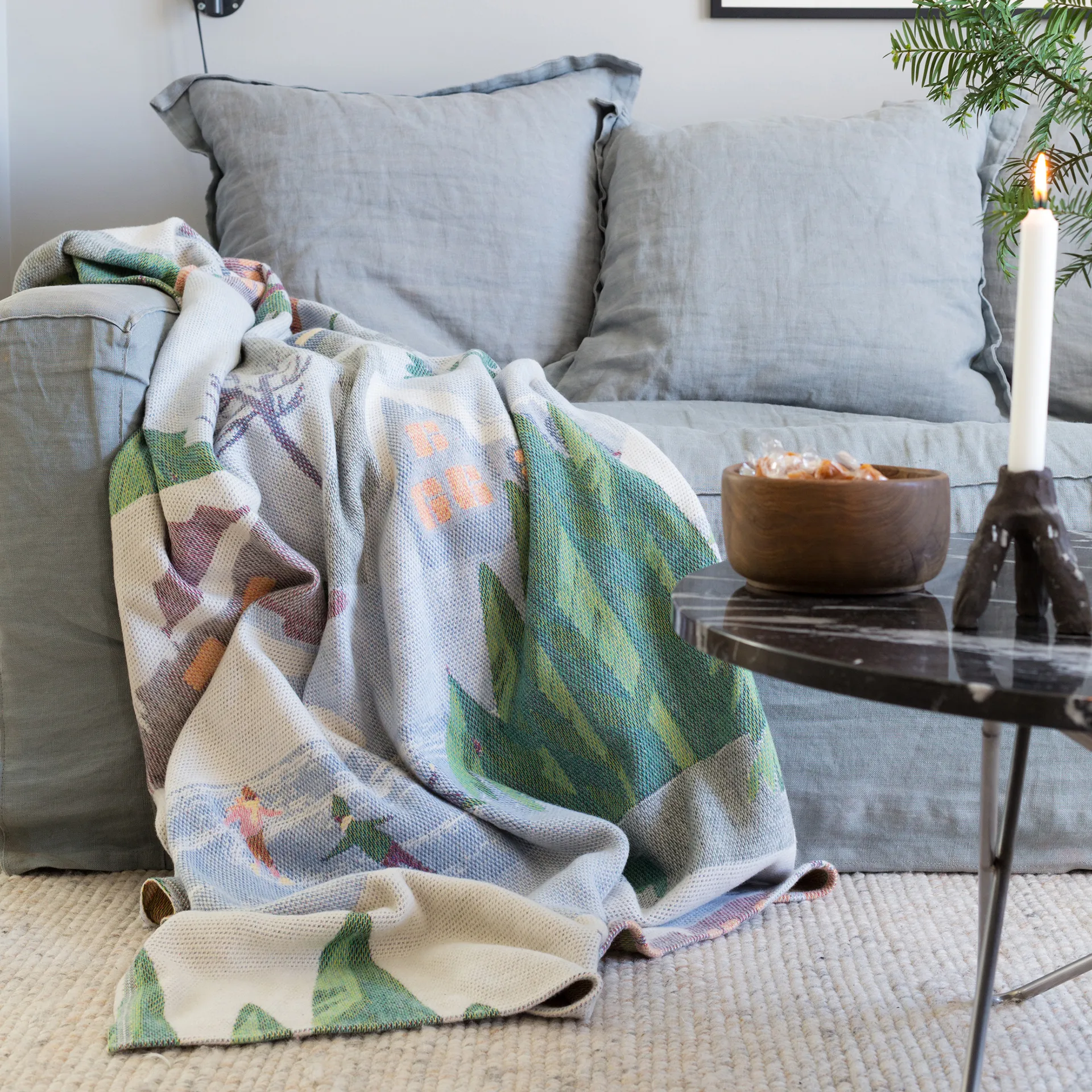 Manta inverno 140x170 cm, Multi Ekelund Linneväveri