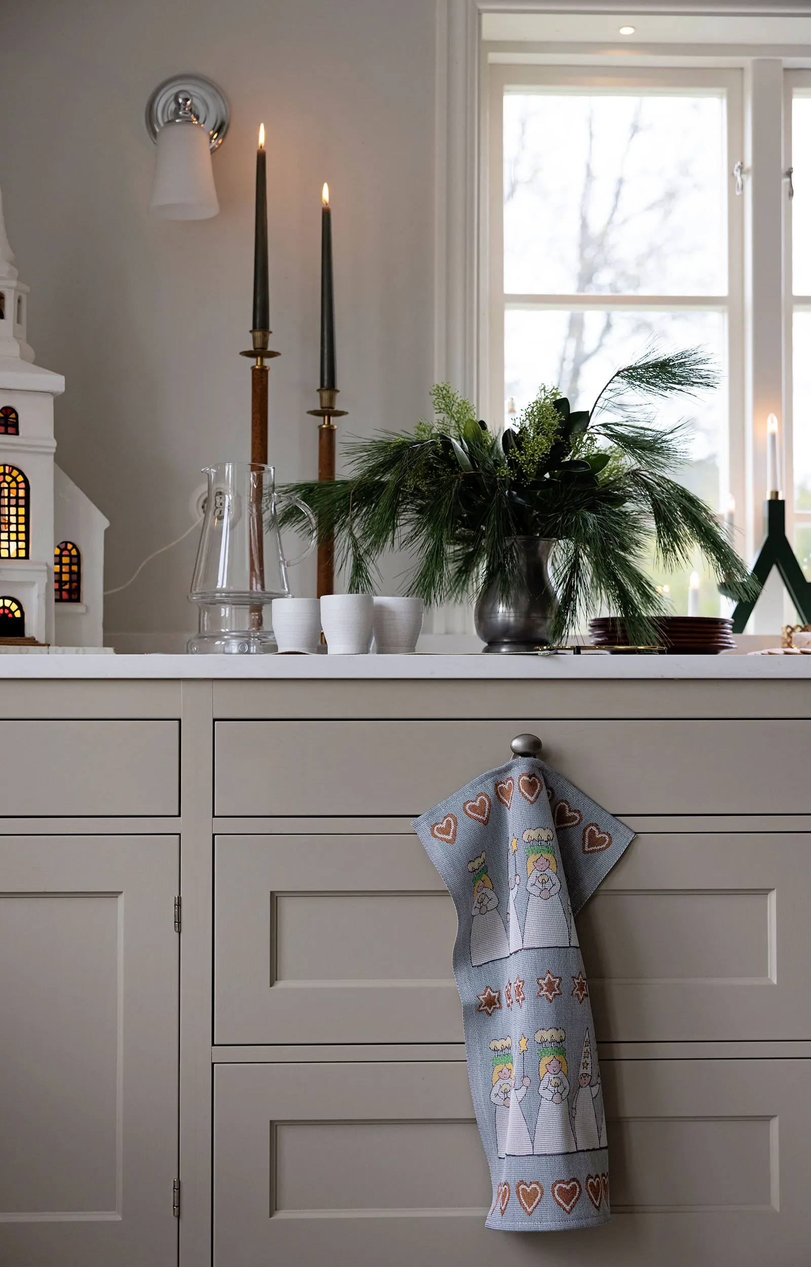 Mistelkvist caminho de mesa 35x120 cm, Multicolor Ekelund Linneväveri