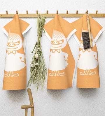 Pano de cozinha Big little My laranja - 35x50 cm - Ekelund Linneväveri