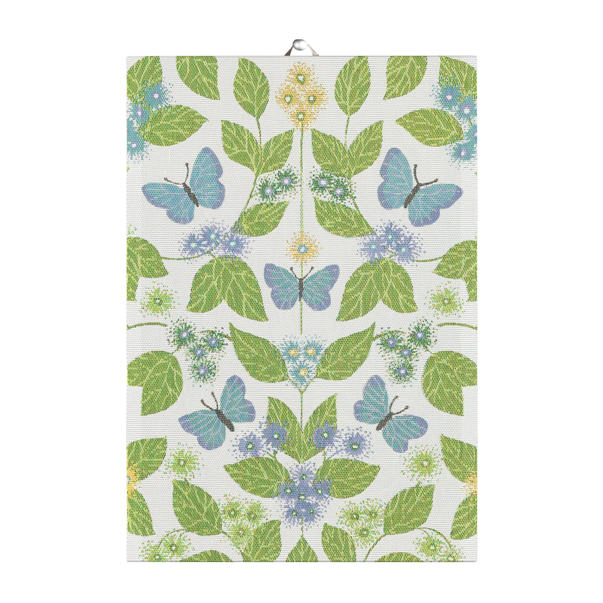 Pano de cozinha Fjärilsdröm 35x50 cm, Verde Ekelund Linneväveri