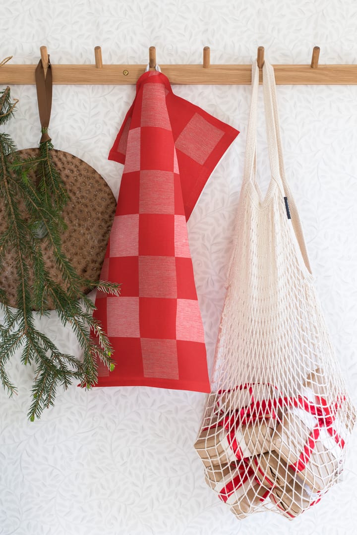 Pano de cozinha Vermelho Schack, 50x70 cm Ekelund Linneväveri