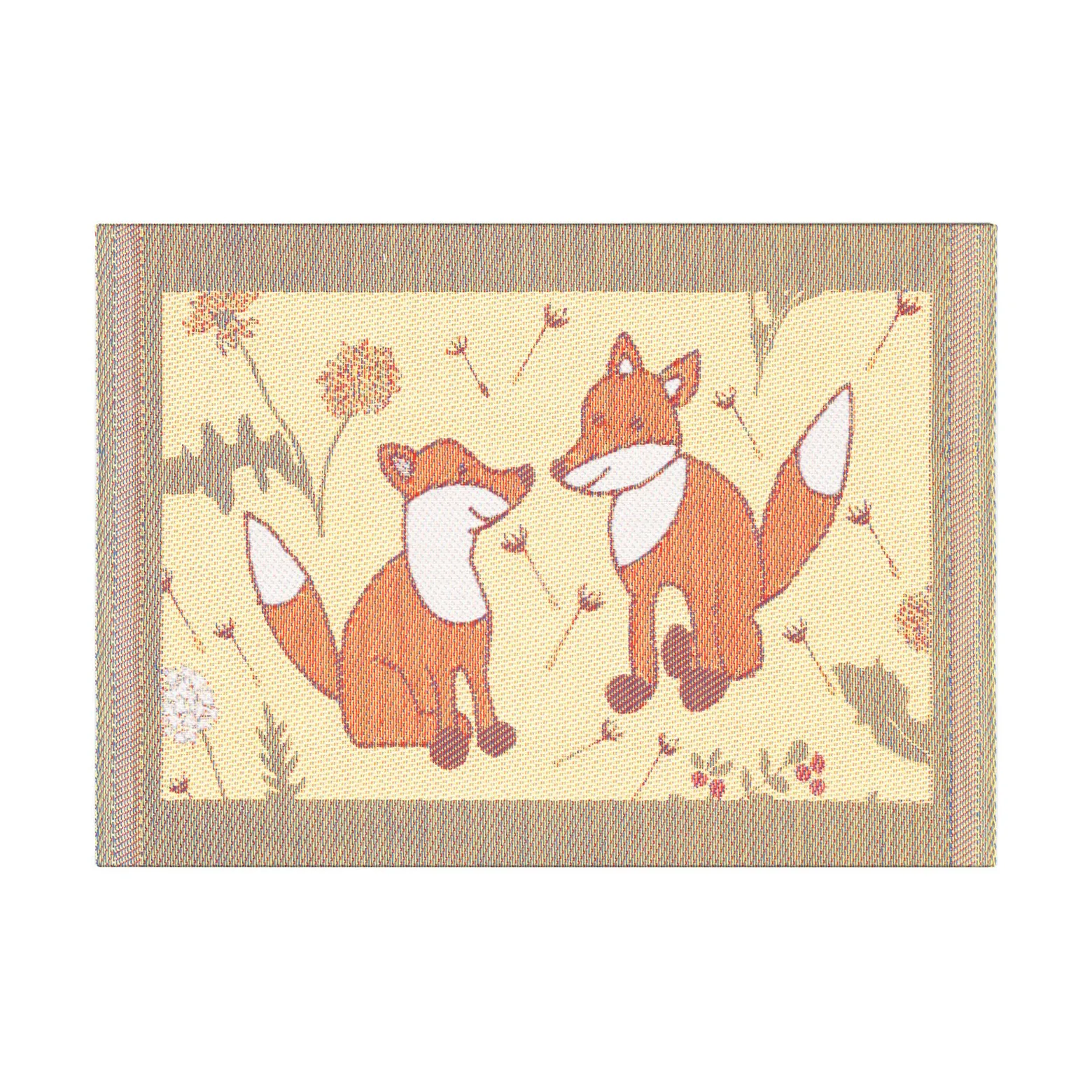 Pano de louça Rävar 35x25 cm, Beige-orange Ekelund Linneväveri