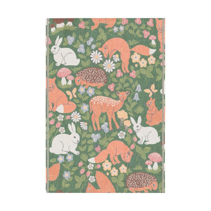 Skogslek manta de bebê 72x105 cm - Multicolor - Ekelund Linneväveri