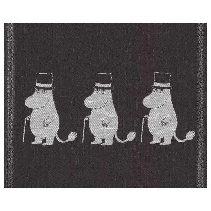 Toalha da louça Moominpappa 28x35 cm, preto Ekelund Linneväveri