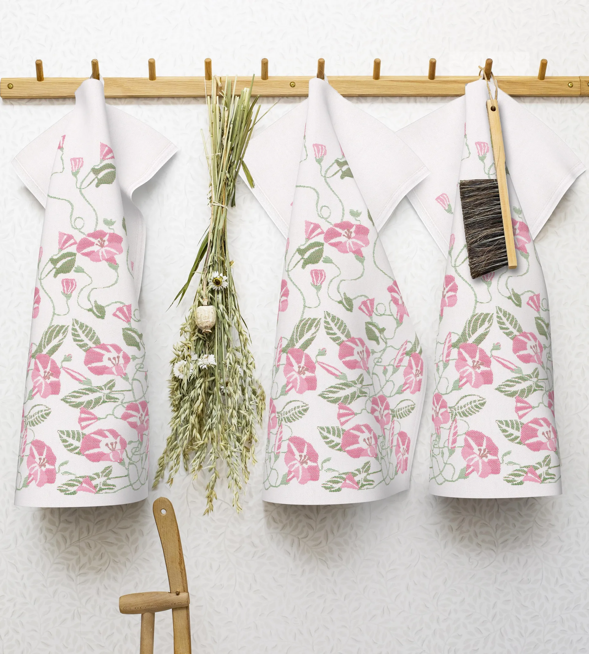 Toalha de cozinha Åkervinda 48x70 cm, Rosa Ekelund Linneväveri