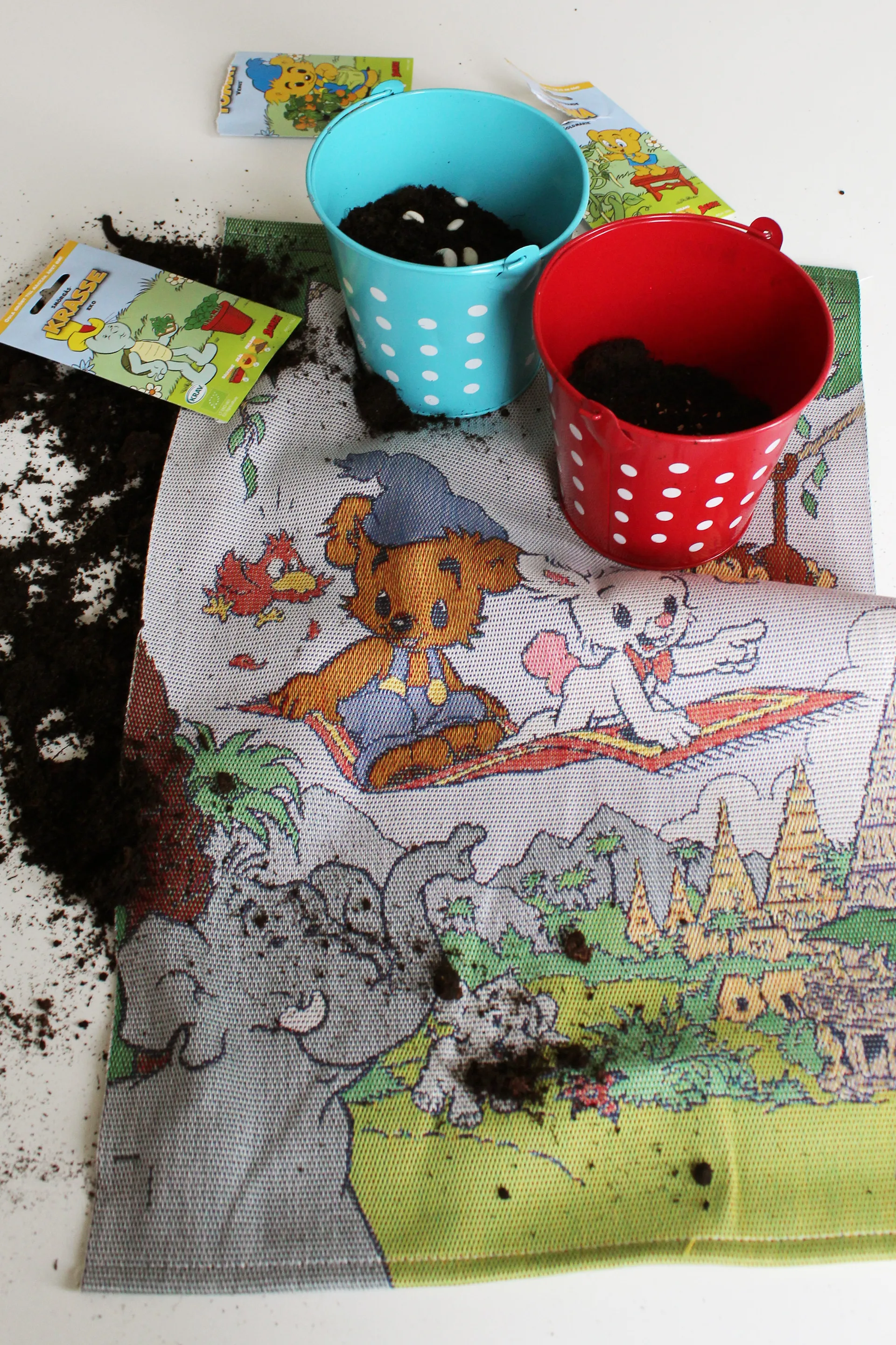 Toalha de cozinha Flygande mattan 35x50 cm, Multicolor Ekelund Linneväveri