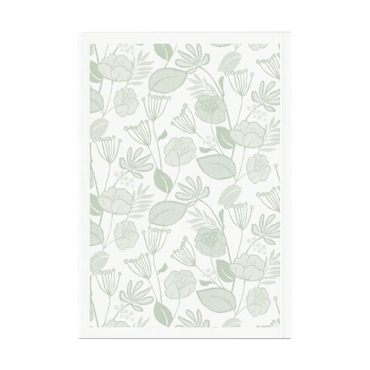 Toalha de cozinha Grönska 35x50 cm - Verde-branco - Ekelund Linneväveri