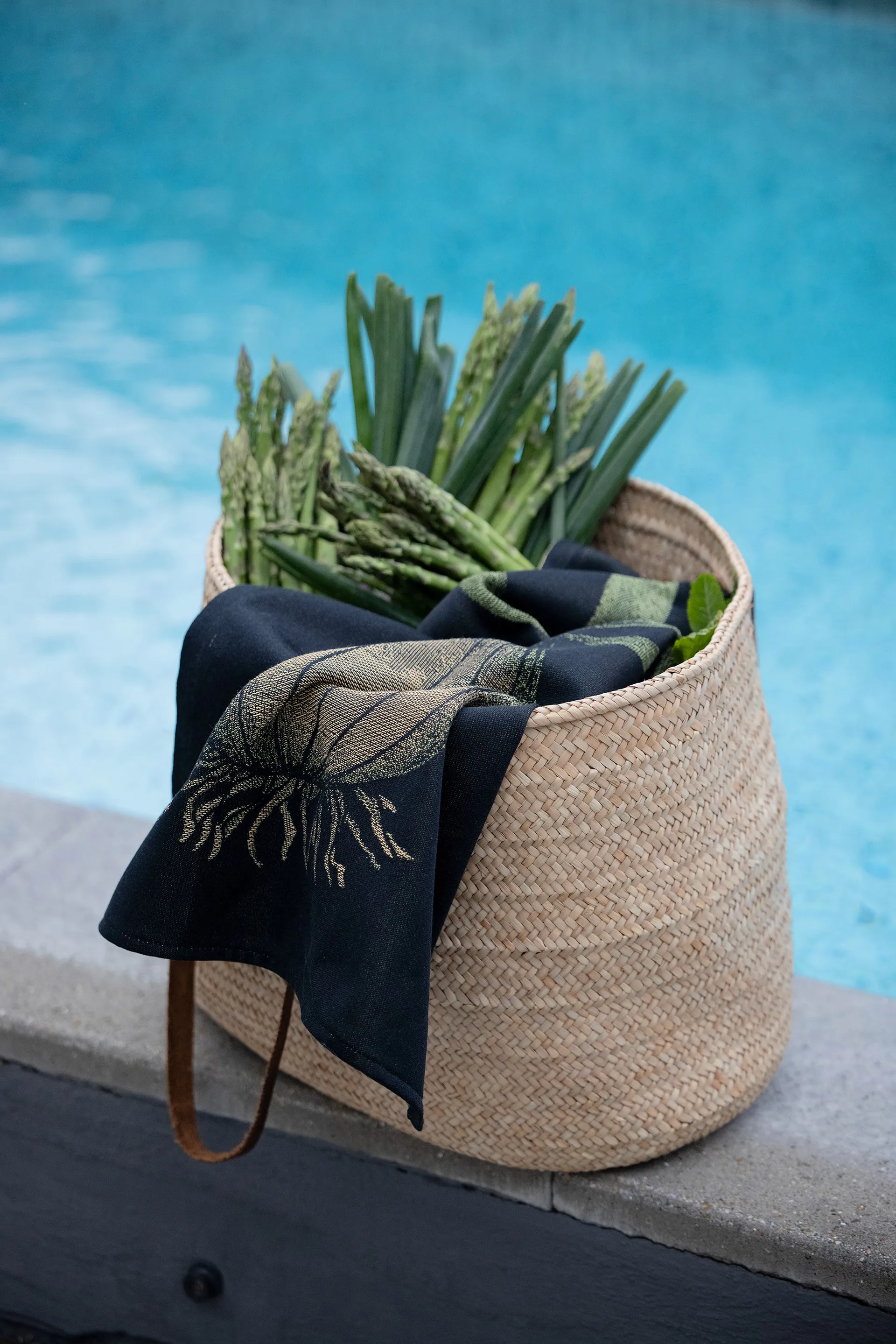 Toalha de cozinha Lök 48x70 cm, Preto-amarelo escuro Ekelund Linneväveri