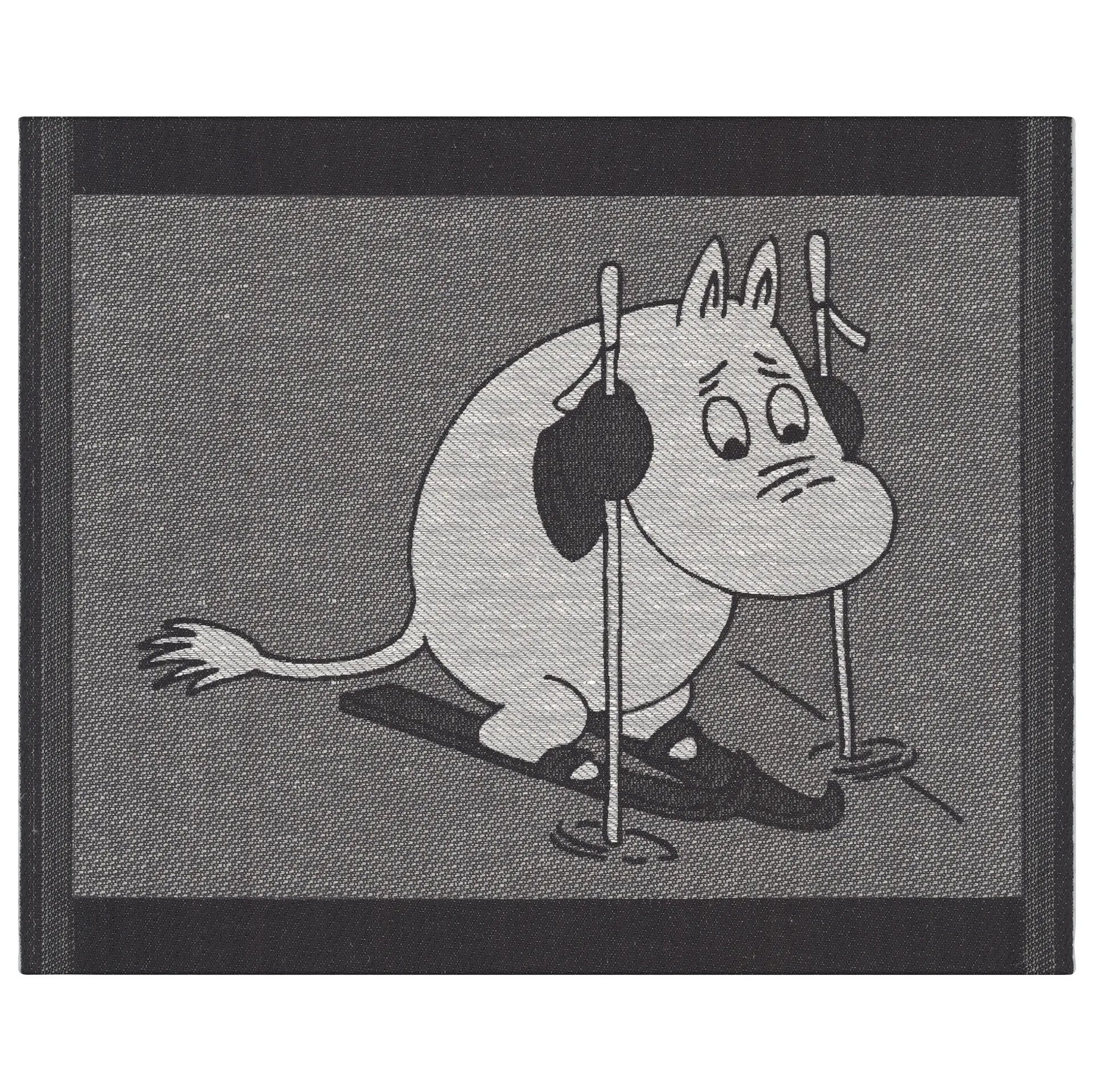 Toalha de louça Skiing 28x35 cm, preto Ekelund Linneväveri