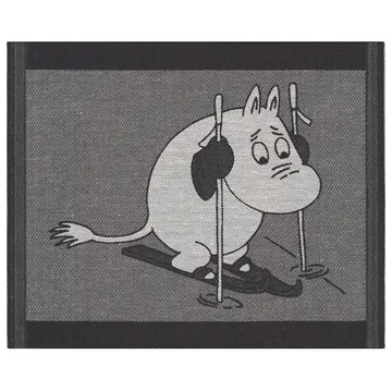 Toalha de louça Skiing 28x35 cm - preto - Ekelund Linneväveri